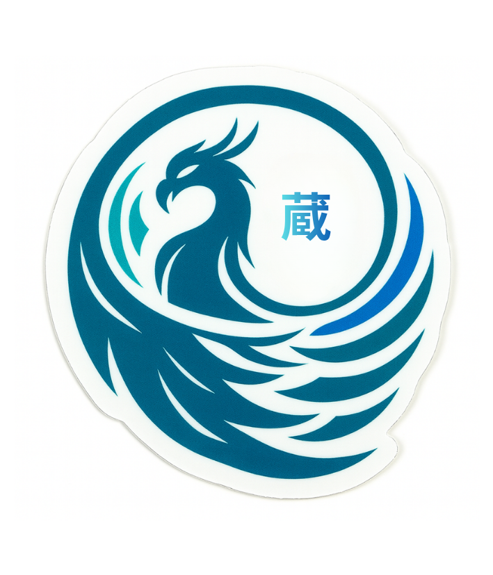 Illustration Art in Blue/Teal