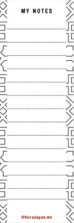 Illustrated bookmark - Arabesque Pattern