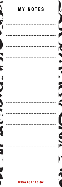 Illustrated bookmark - Arabic Calligraphy Pattern