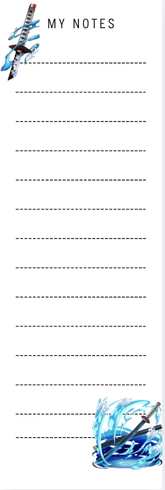 Kawaii Bookmarks - Demon Slayer (Giyu)