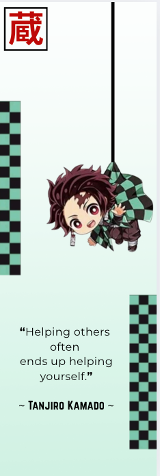 Kawaii Bookmarks - Demon Slayer (Tanjiro)