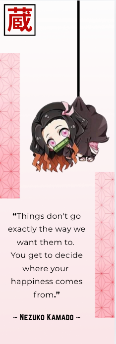 Kawaii Bookmarks - Demon Slayer (Nezuko)