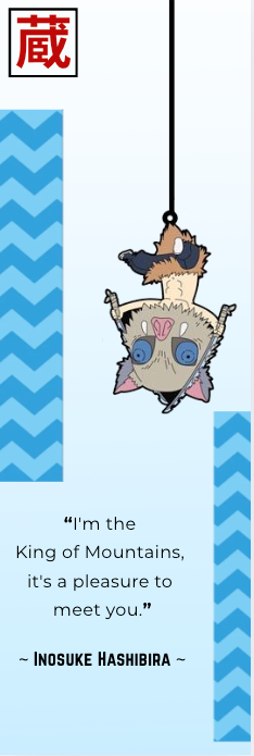 Kawaii Bookmarks - Demon Slayer (Inosuke)