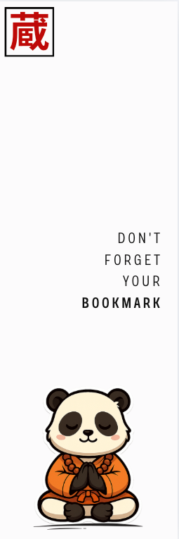 Kawaii Bookmarks - Panda