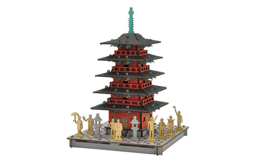 Five-Story Pagoda-Red 3D Puzzle