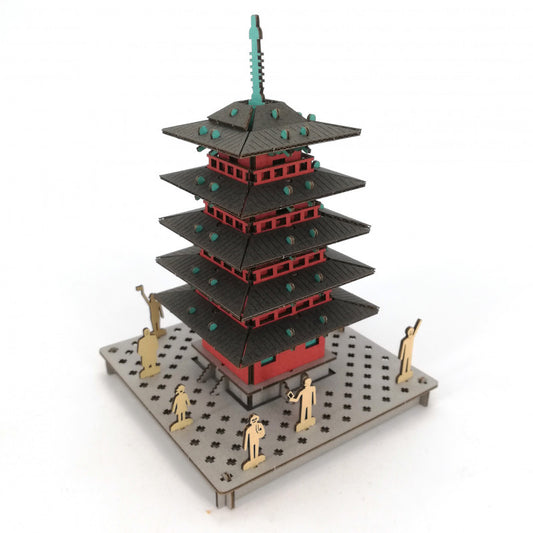 Five-Story Pagoda-Red 3D Puzzle